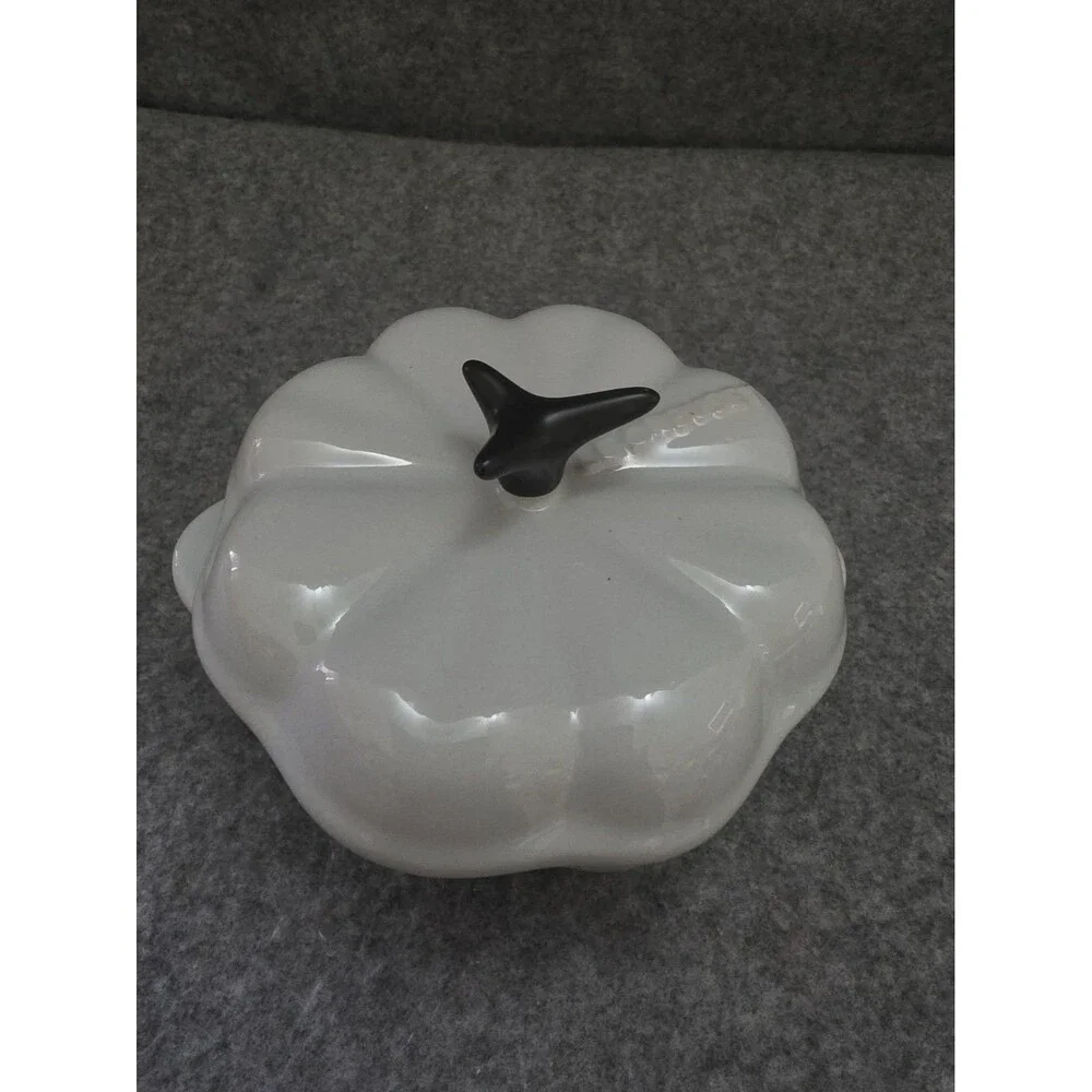 Le Creuset Mini Pumpkin Cocotte French Gray.  Fall, Autumn,  Comfort Food.
